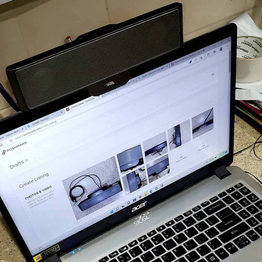 A Minicomputer Speakers Laptop Speakers Wired USB Powered Sound Bar,